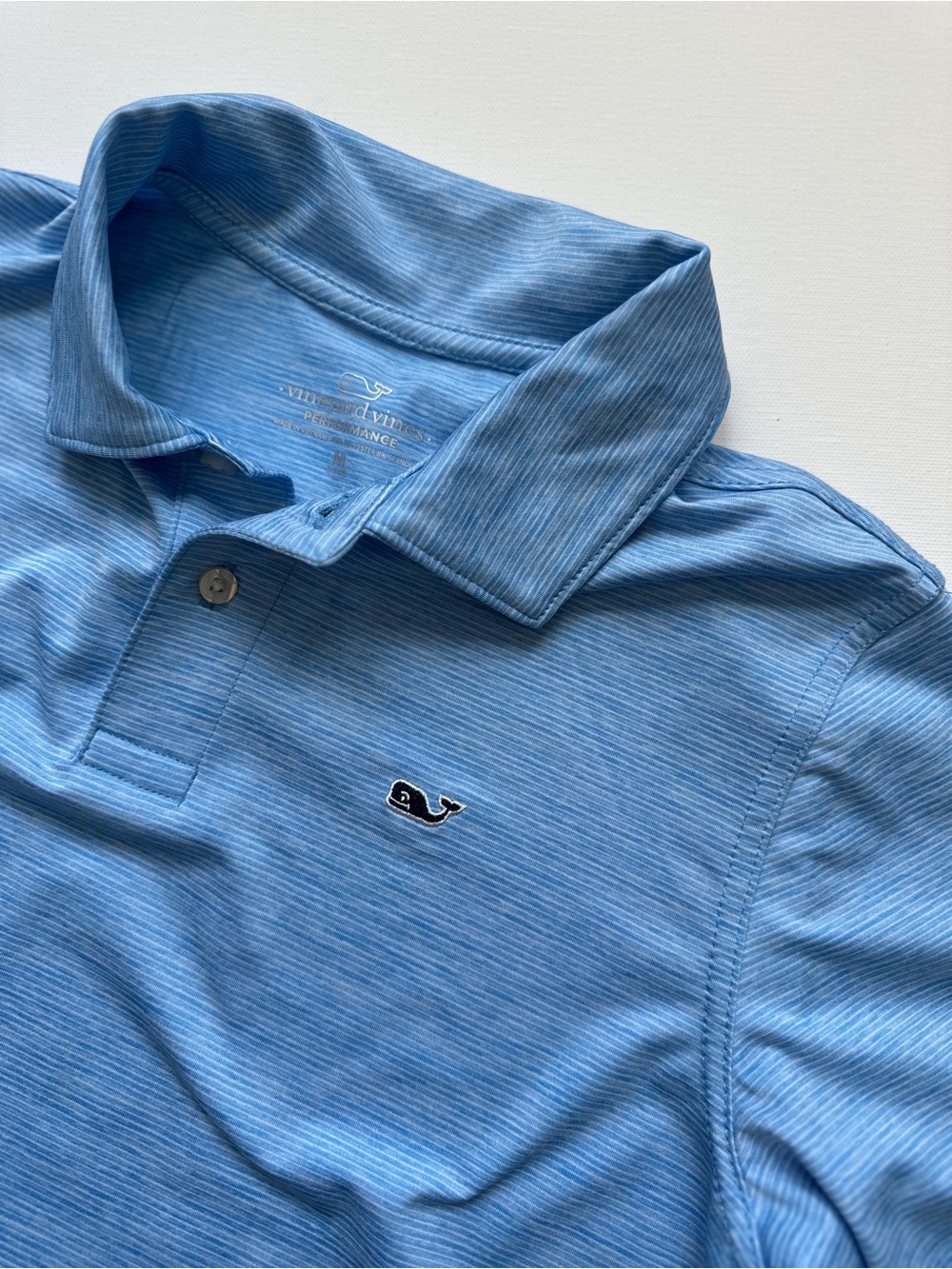 Vineyard Vines Boys Blue Striped Polo Shirt